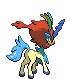 Sprite Animado Keldeo Blanco Negro