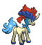 Sprite Animado Keldeo Blanco Negro