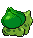 Sprite Animado Bulbasaur Blanco Negro