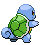 Sprite Animado Squirtle Blanco Negro