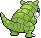 Sprite Animado Sandshrew Blanco Negro
