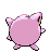 Sprite Animado Jigglypuff Blanco Negro