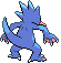 Sprite Animado Golduck Blanco Negro