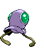 Sprite Animado Tentacool Blanco Negro