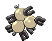 Sprite Animado Magneton Blanco Negro