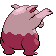 Sprite Animado Drowzee Blanco Negro