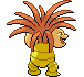 Sprite Animado Exeggutor Blanco Negro