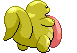 Sprite Animado Lickitung Blanco Negro