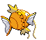 Sprite Animado Magikarp Blanco Negro