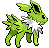 Sprite Animado Jolteon Blanco Negro