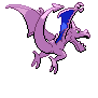 Sprite Animado Aerodactyl Blanco Negro