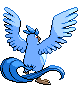Sprite Animado Articuno Blanco Negro