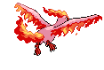 Sprite Animado Moltres Blanco Negro