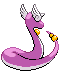 Sprite Animado Dragonair Blanco Negro