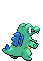 Sprite Animado Totodile Blanco Negro