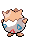 Sprite Animado Togepi Blanco Negro