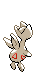 Sprite Animado Togetic Blanco Negro