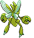 Sprite Animado Scizor Blanco Negro