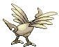 Sprite Animado Skarmory Blanco Negro