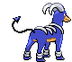 Sprite Animado Houndoom Blanco Negro