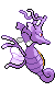 Sprite Animado Kingdra Blanco Negro
