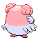 Sprite Animado Blissey Blanco Negro