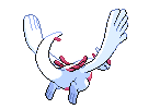 Sprite Animado Lugia Blanco Negro