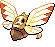 Sprite Animado Ninjask Blanco Negro