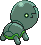 Sprite Animado Trapinch Blanco Negro