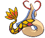 Sprite Animado Milotic Blanco Negro
