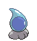 Sprite Animado Castform Blanco Negro