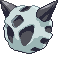 Sprite Animado Glalie Blanco Negro