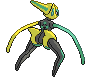 Sprite Animado Deoxys Blanco Negro