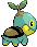 Sprite Animado Turtwig Blanco Negro