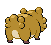 Sprite Animado Bidoof Blanco Negro