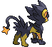Sprite Animado Luxray Blanco Negro