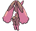 Sprite Animado Lopunny Blanco Negro