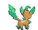 Sprite Animado Leafeon Blanco Negro