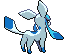 Sprite Animado Glaceon Blanco Negro