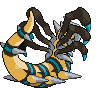 Sprite Animado Giratina Blanco Negro