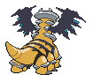 Sprite Animado Giratina Blanco Negro