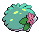 Sprite Animado Shaymin Blanco Negro