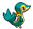 Sprite Animado Snivy Blanco Negro