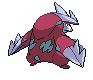 Sprite Animado Excadrill Blanco Negro