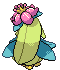 Sprite Animado Lilligant Blanco Negro