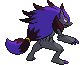 Sprite Animado Zoroark Blanco Negro