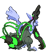 Sprite Animado Kyurem Blanco Negro