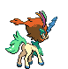 Sprite Animado Keldeo Blanco Negro