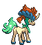 Sprite Animado Keldeo Blanco Negro