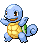 Sprite Animado Squirtle Blanco Negro